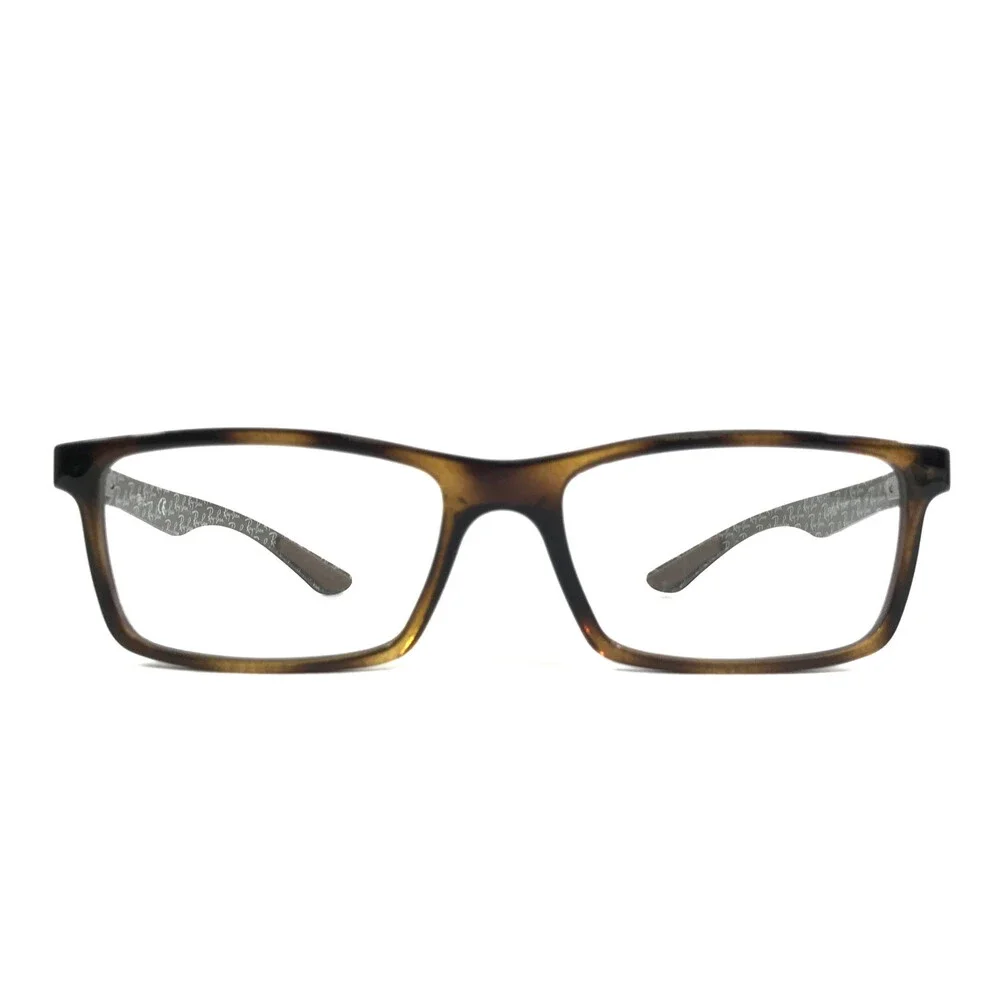 Ray-Ban Eyeglasses Frames RB8901 5846 Brown Tortoise Gray Carbon Fiber 53-17-145